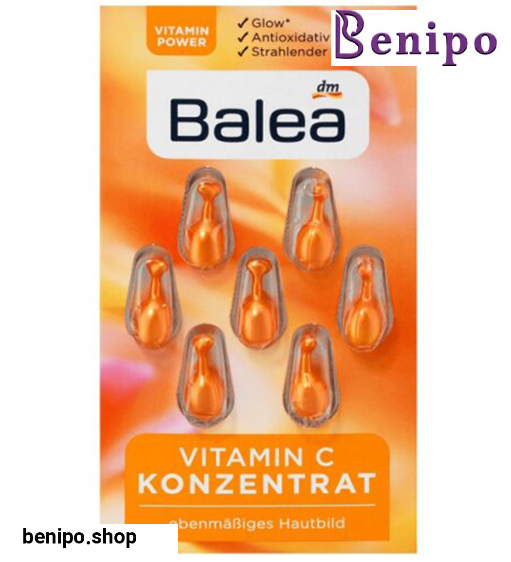 کنسانتره صورت مدل VITAMIN C بسته 7 عددی حجم 5 میل