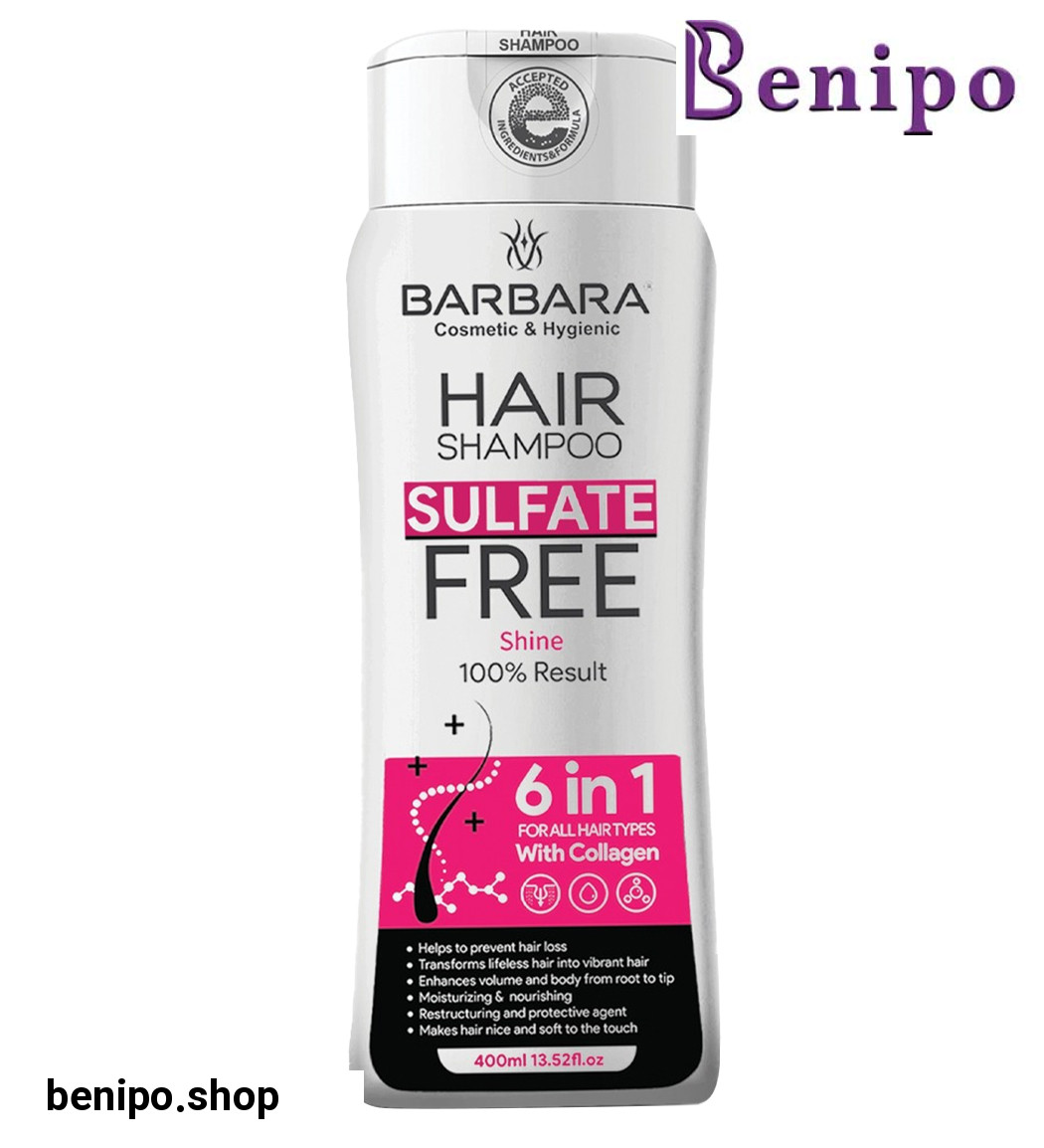 شامپو فاقد سولفات مدل شاین 400میل