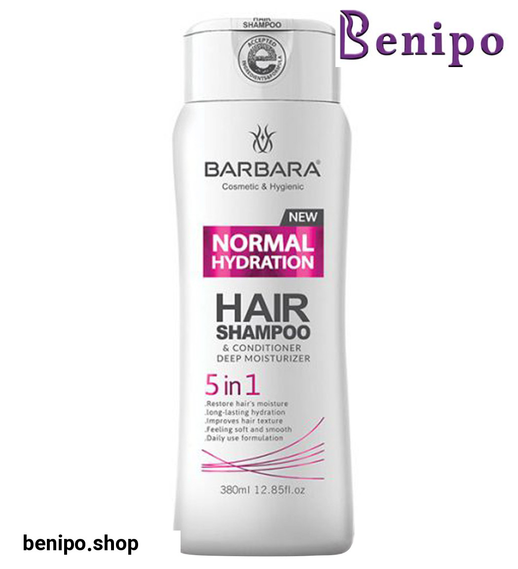 شامپو آبرسان 5 در 1 مناسب موهای معمولی 380میل