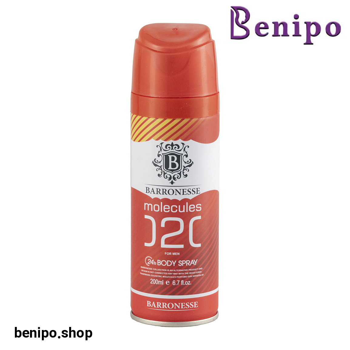 اسپری بدن مردانه مدل Molecules 02 حجم 200 میلی لیتر