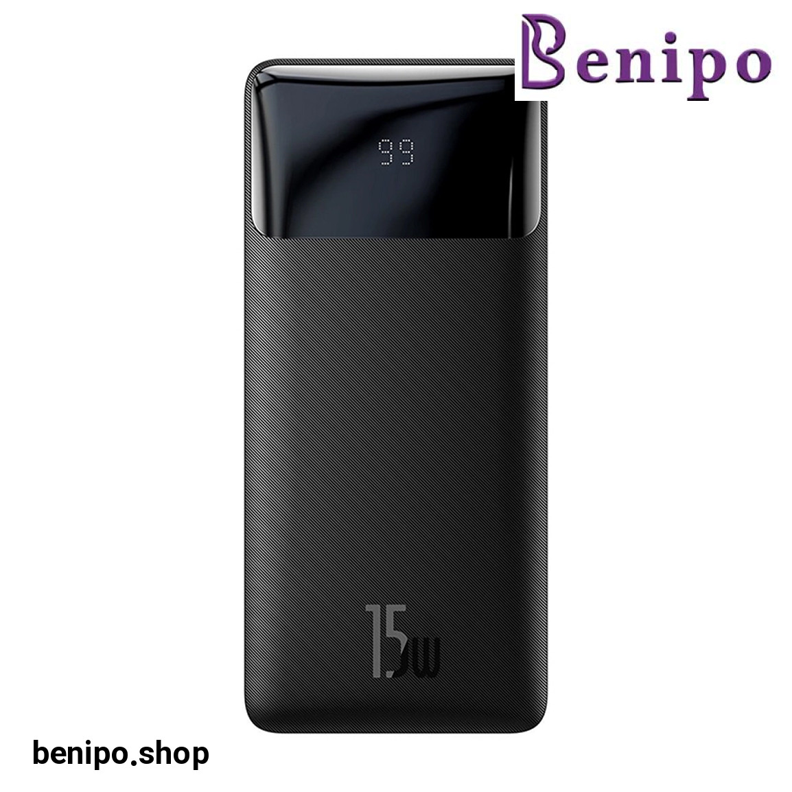 پاوربانک مدل Bipow PPBD050001 ظرفیت 10000 میلی آمپر ساعت به همراه کابل