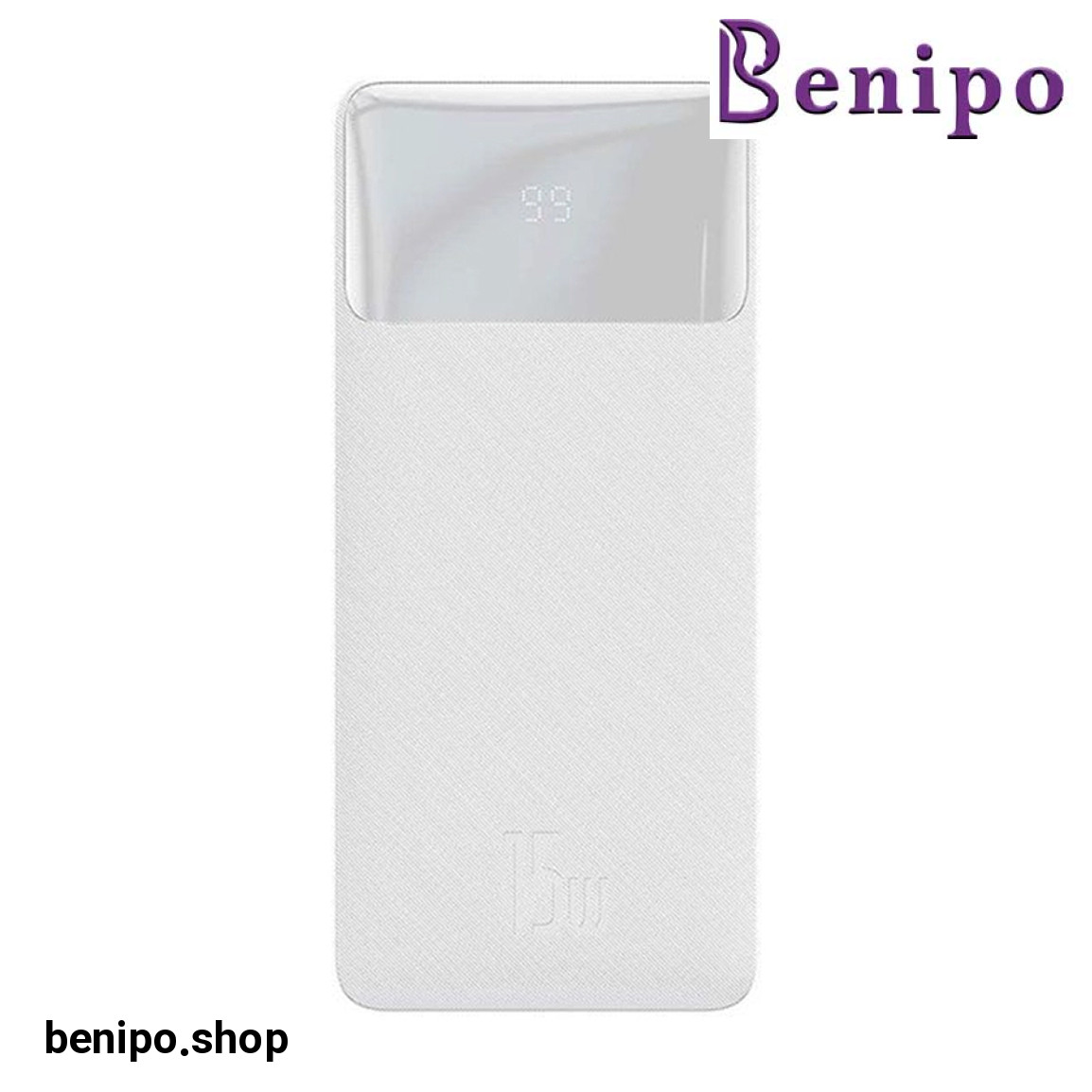 پاوربانک مدل Bipow PPBD050002 ظرفیت 10000 میلی آمپر ساعت به همراه کابل