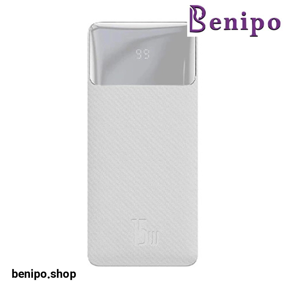 پاوربانک مدل Bipow PPBD050202 ظرفیت 30000 میلی آمپر به همراه کابل