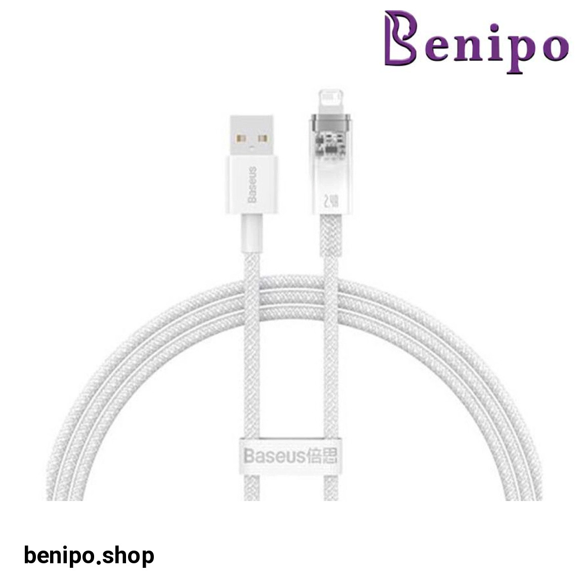 کابل شارژ سریع USB به لایتنینگ مدل Explorer Series 2.4A طول 1 متر