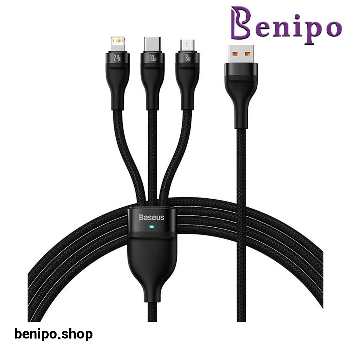 کابل شارژ سریع چندکاره مدل Flash Series 100W