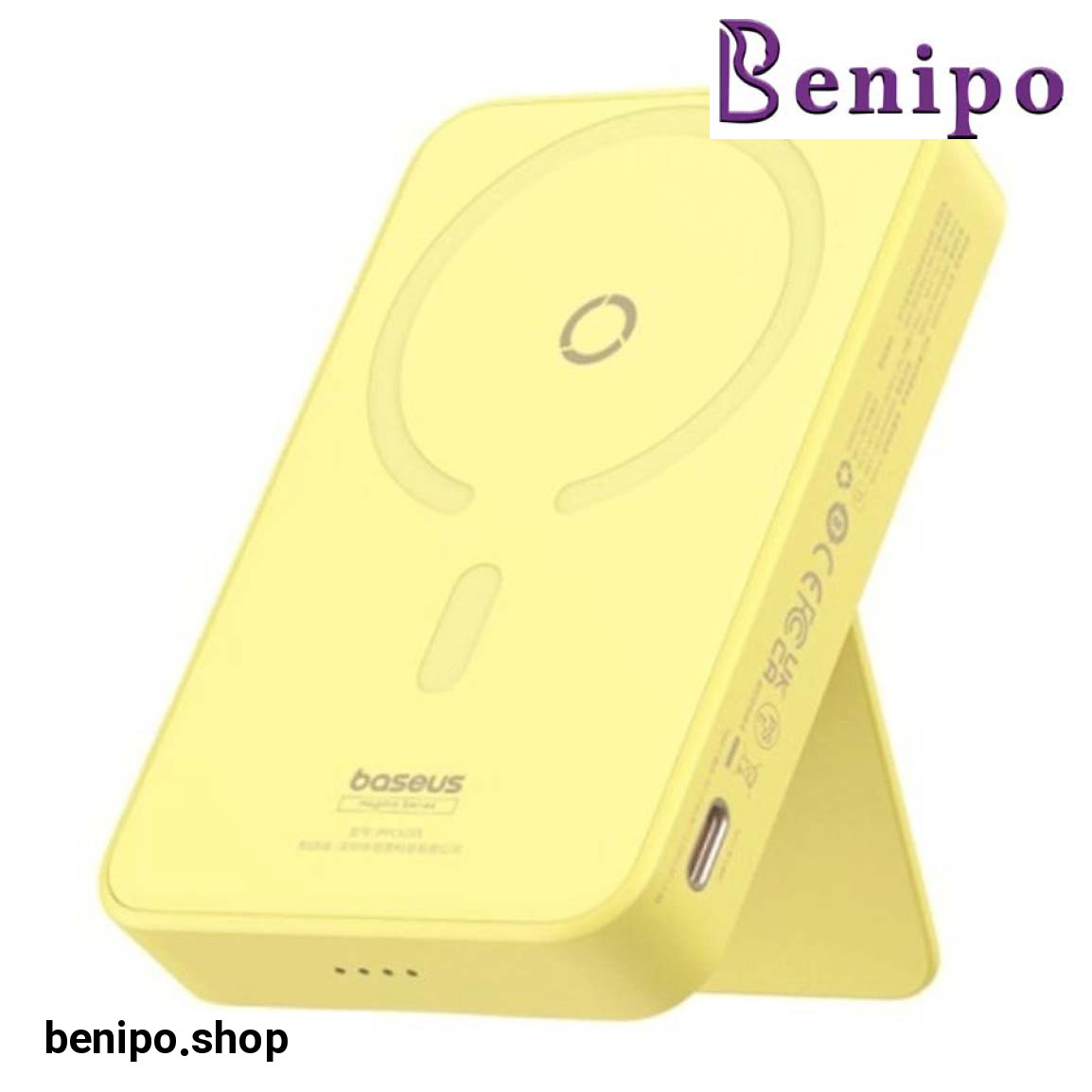 پاوربانک مگنتی چندکاره مدل Mag Pro P10064101Y23-00 ظرفیت 5000 میلی آمپر ساعت و توان 20W