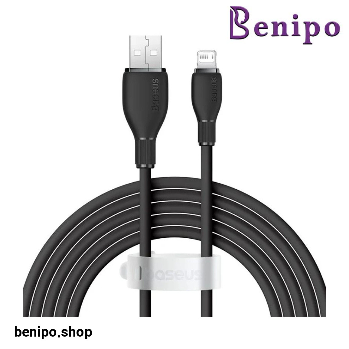 کابل شارژ سریع USB A به لایتنینگ مدل Pudding Series 2.4A طول 2 متر