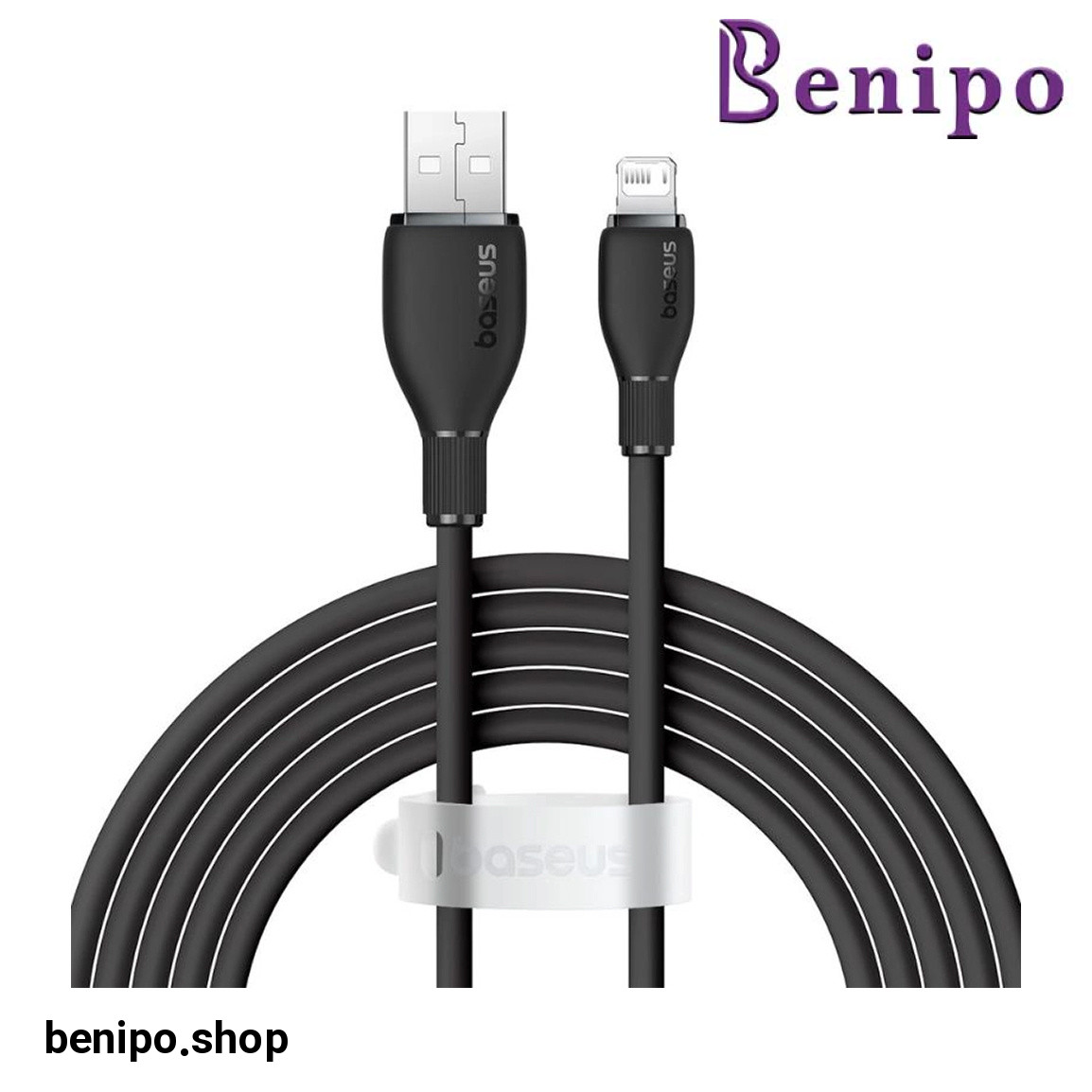 کابل شارژ سریع USB A به لایتنینگ مدل Pudding Series 2.4A طول 1 متر