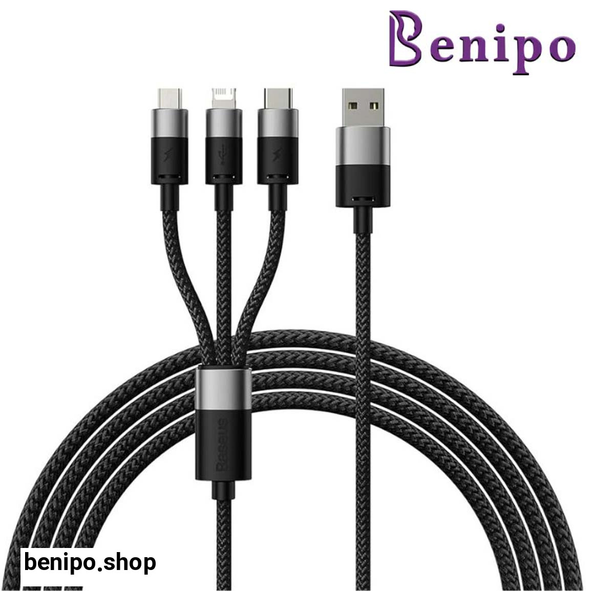 کابل شارژ سریع چندکاره مدل StarSpeed CAXS000001 به طول 1.2 متر