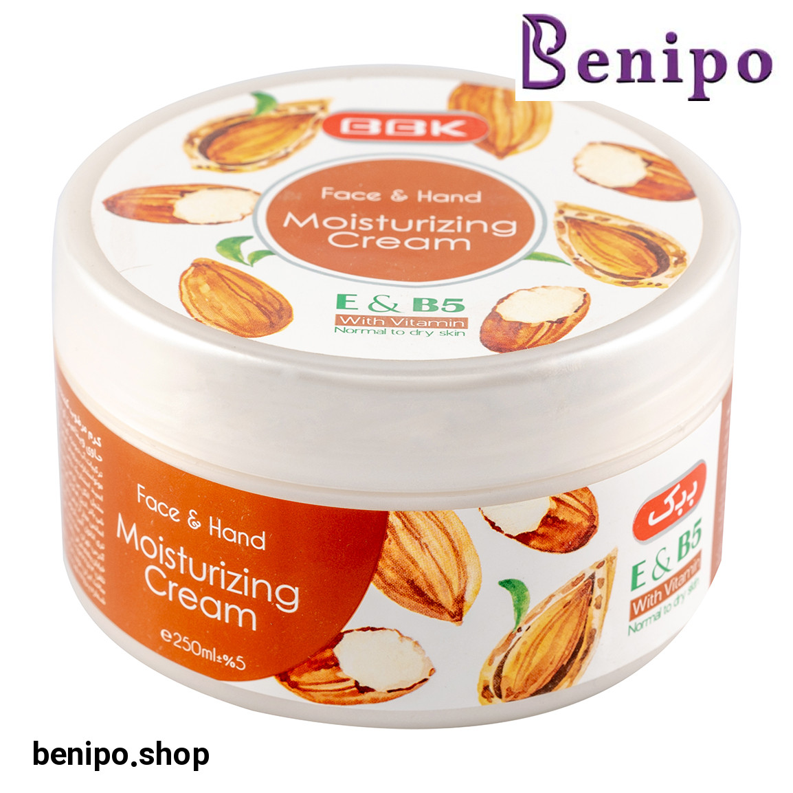 کرم مرطوب کننده کاسه ای با رایحه بادام 250میل