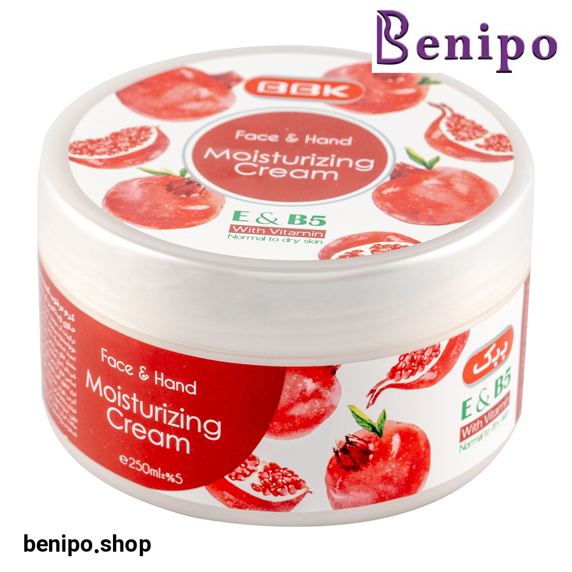 کرم مرطوب کننده کاسه ای با رایحه انار 250میل