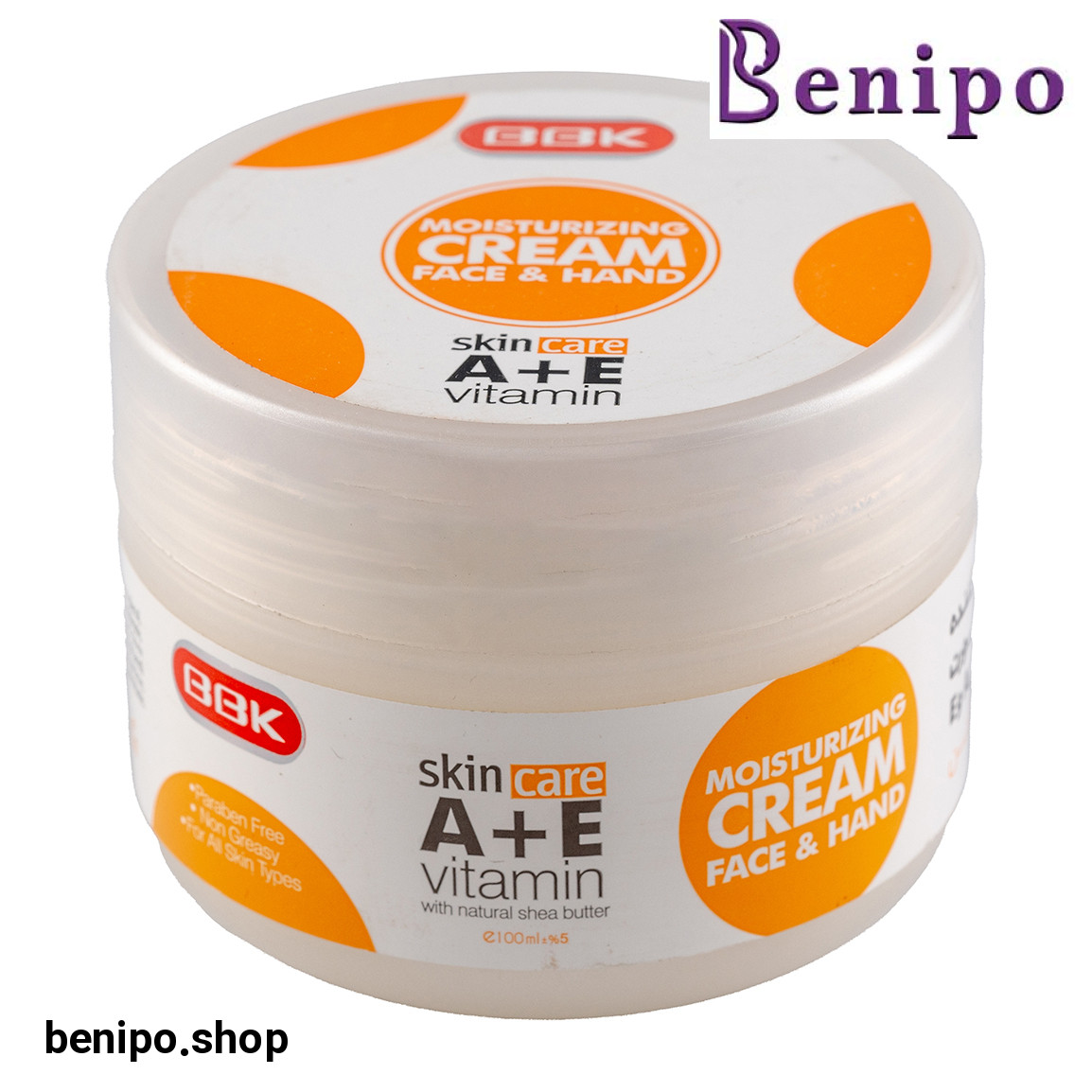 کرم کاسه ای 100 میلی لیتر حاوی ویتامین A+E