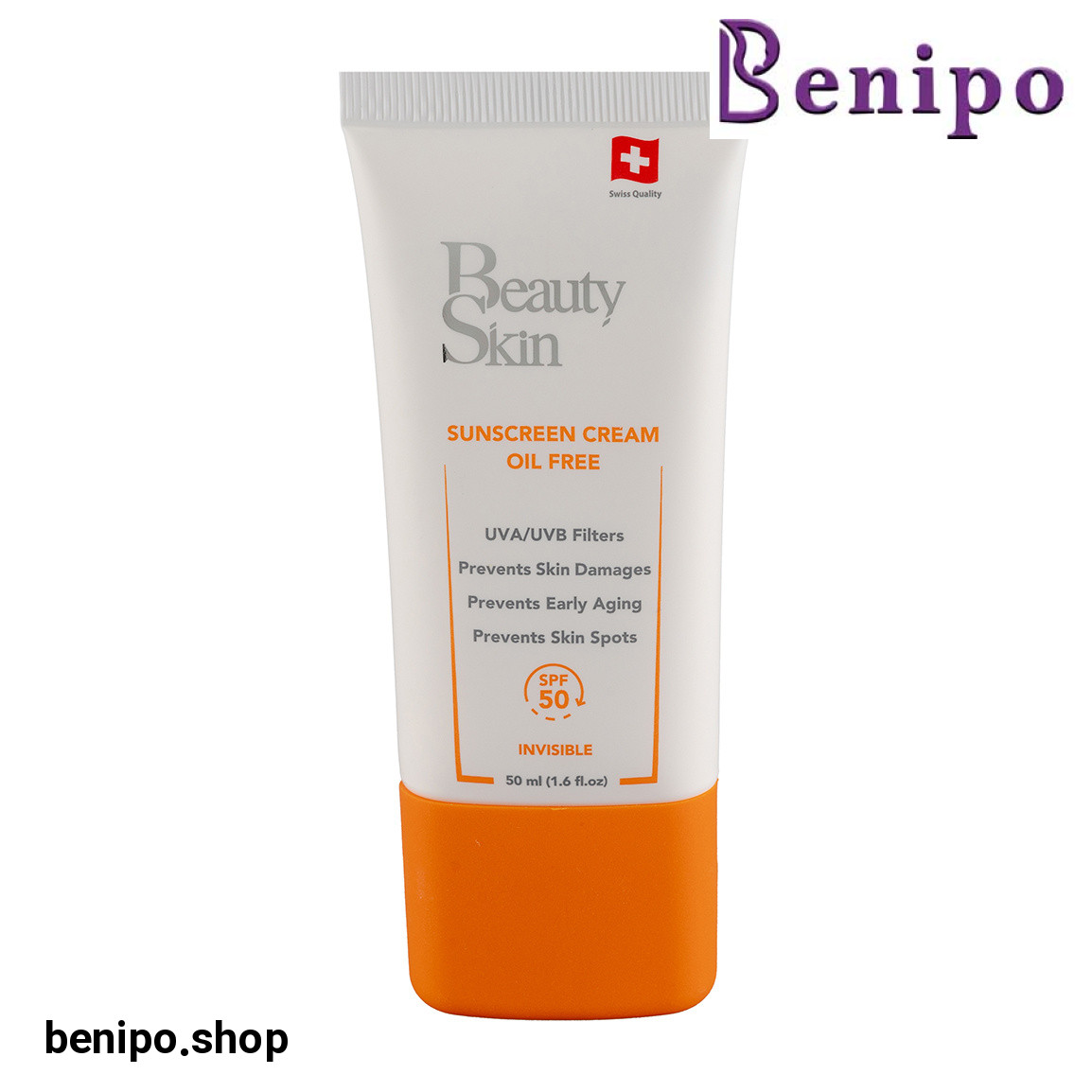 ضد آفتاب بی رنگ فاقد چربی با SPF 50 حجم 50 میلی لیتر