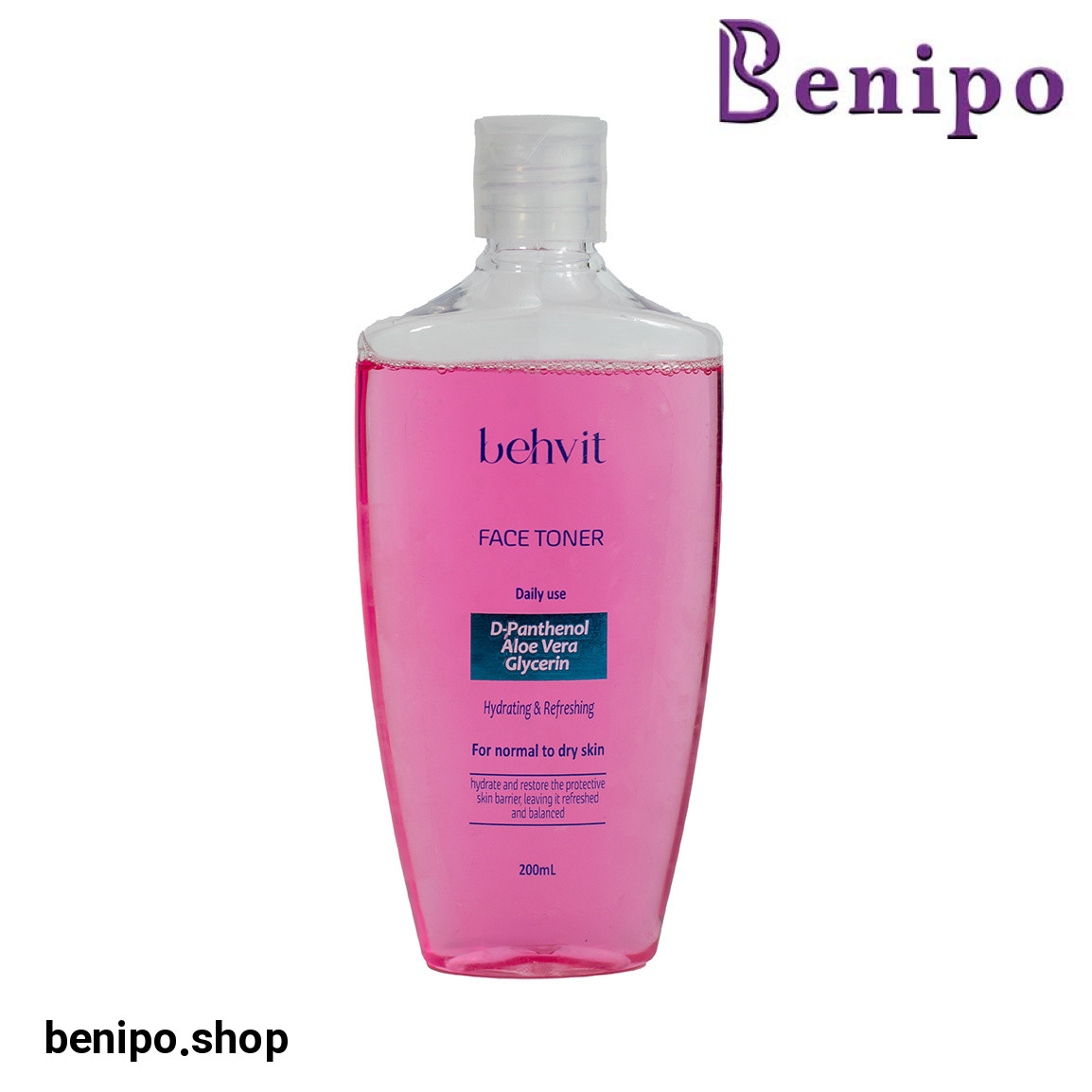 تونر آبرسان پوست صورت مناسب برای پوست خشک و حساس حجم 200 میلی لیتر