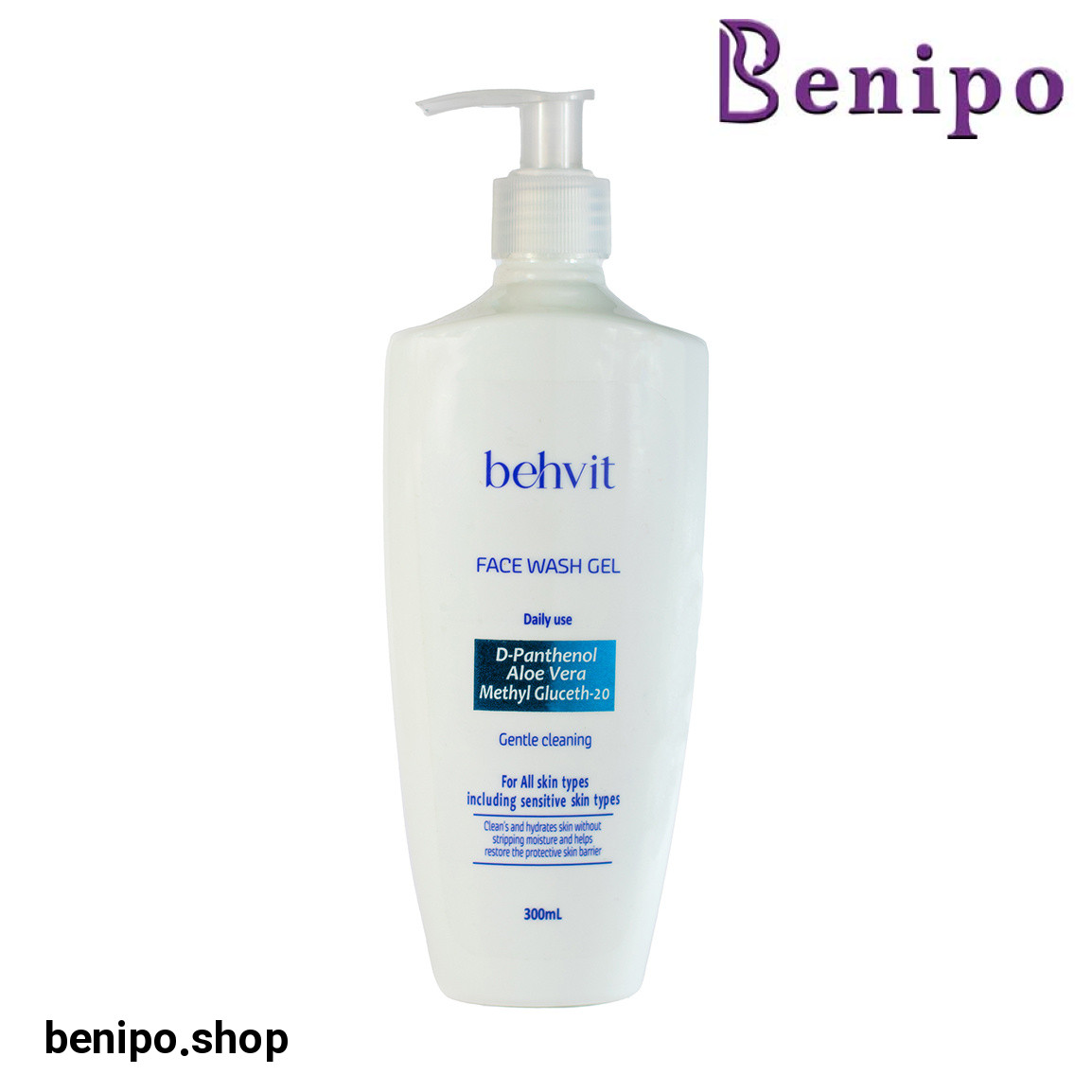ژل شستشوی صورت مناسب برای انواع پوست حجم 300 میلی لیتر