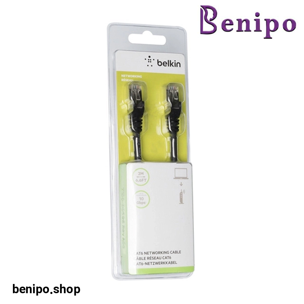 کابل شبکه Cat6 مدل A3L981bt02MBKHS  طول 2 متر