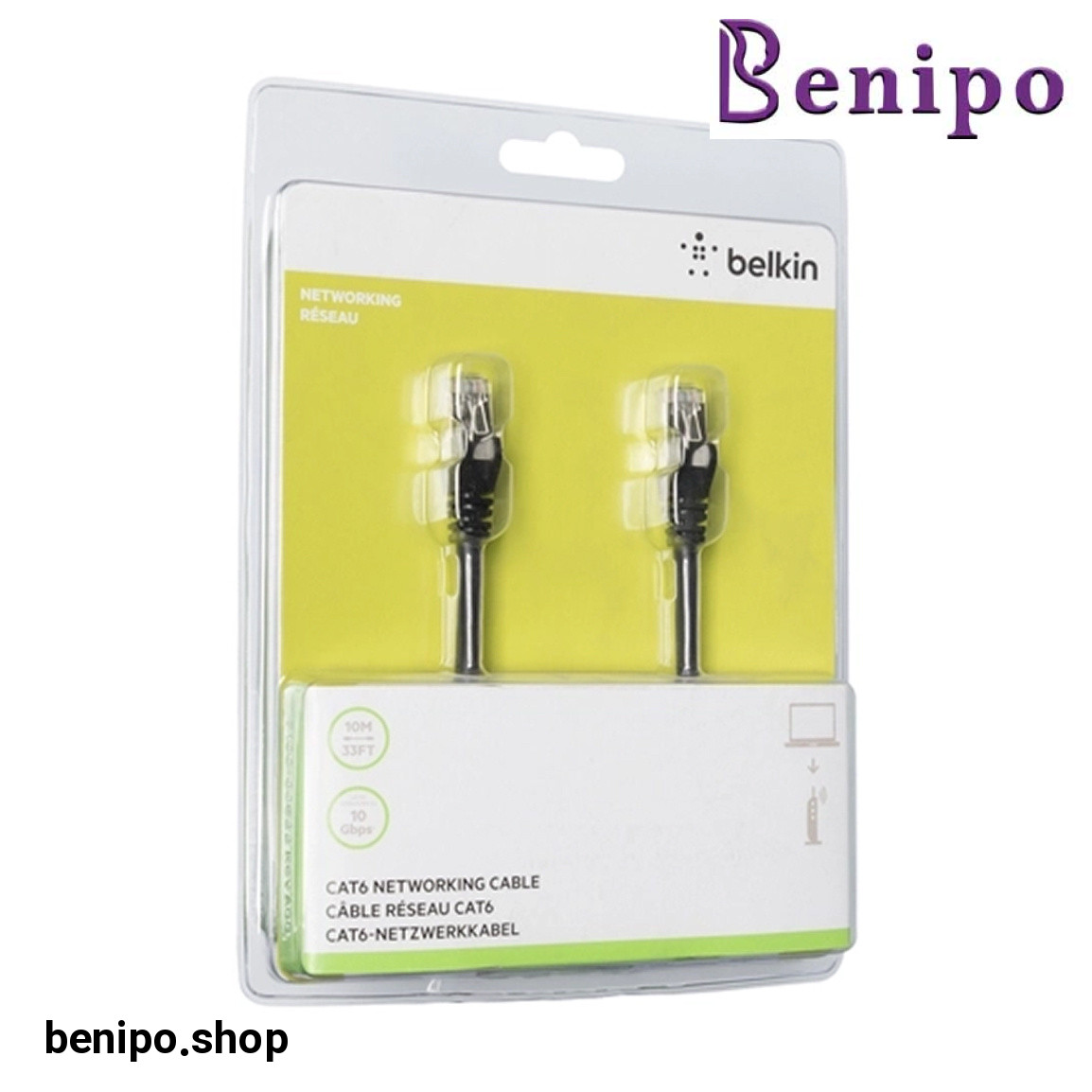 کابل شبکه Cat6 مدل A3L981bt10MBKHS طول 10 متر