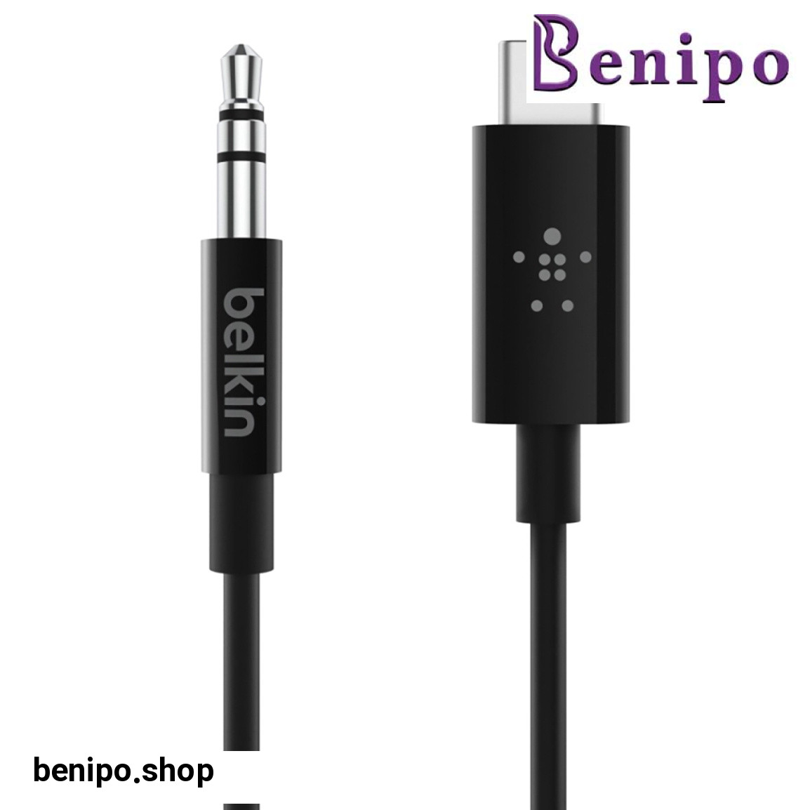 کابل تبدیل USB-C به AUX 3.5 میلی متری مدل F7U079bt03-BLK