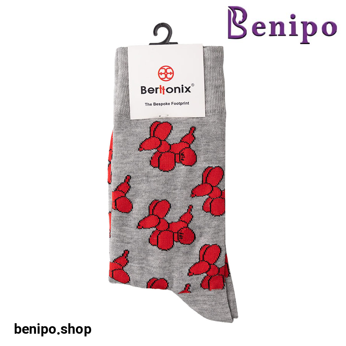 جوراب فانتزی مدل سگ بادکنکی