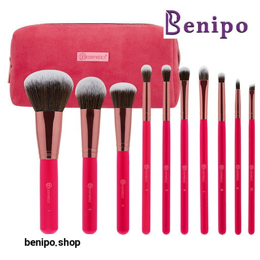 ست براش آرایشی مجموعه 10عددی