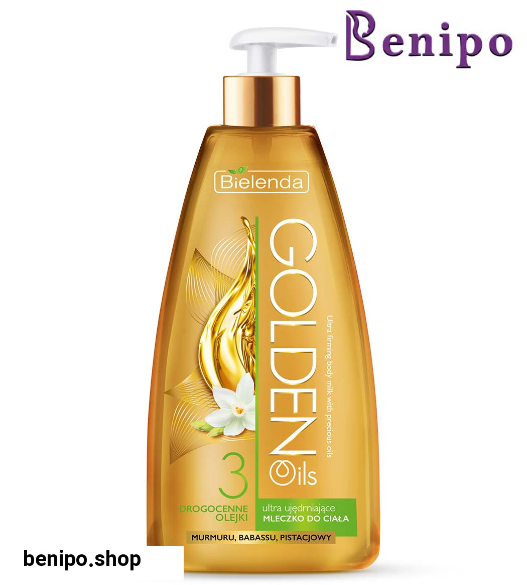 شیر بدن روغن طلایی سفت کننده پوست