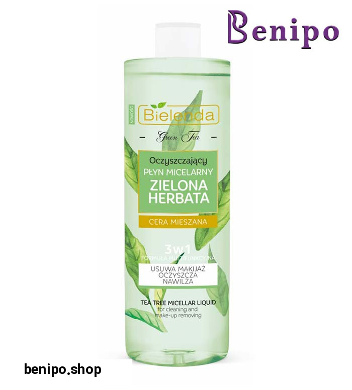 محلول میسلار پاک کننده آرایش چای سبز