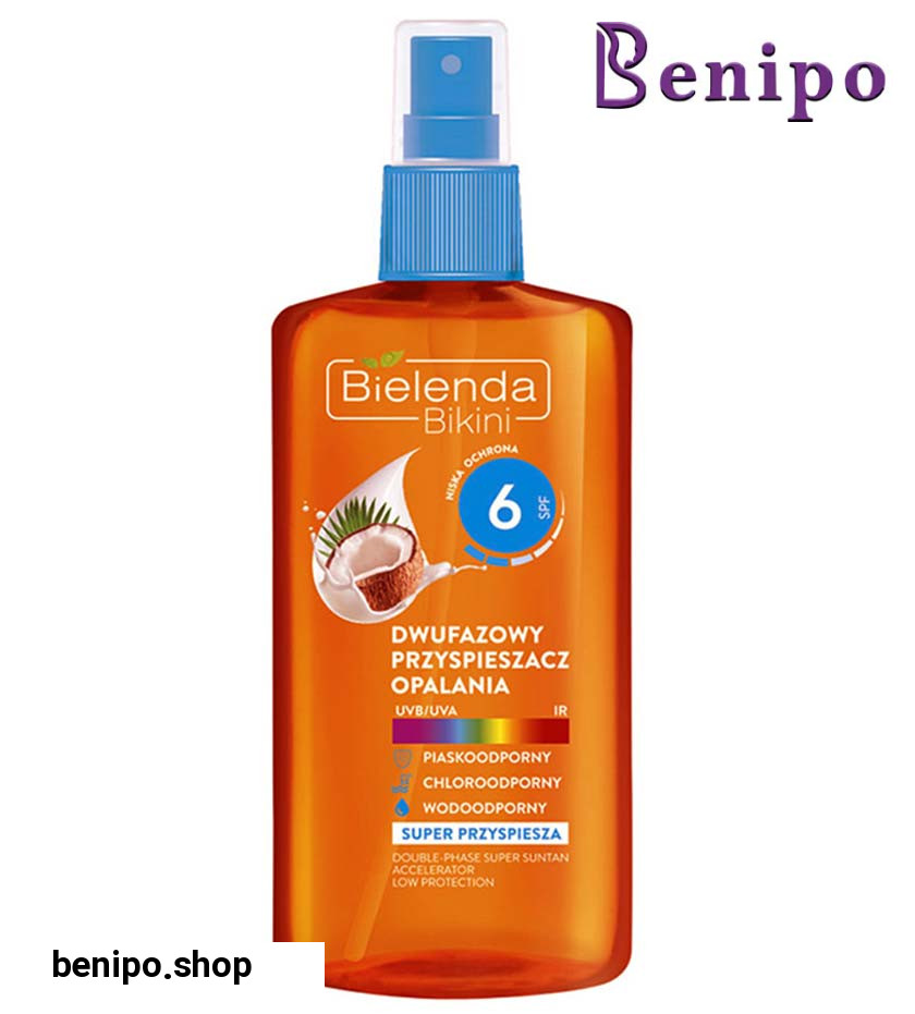 روغن آفتاب دوفاز برنزه کننده نارگیل