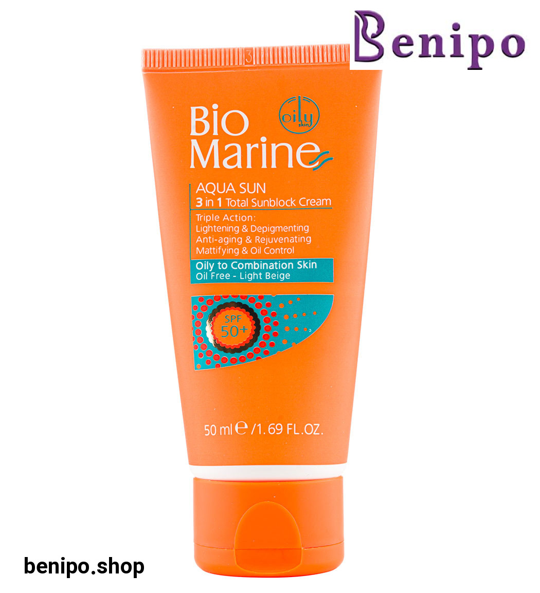 ضد آفتاب بژ روشن ضدچروک پوست چرب و مختلط SPF50 حجم 50میل