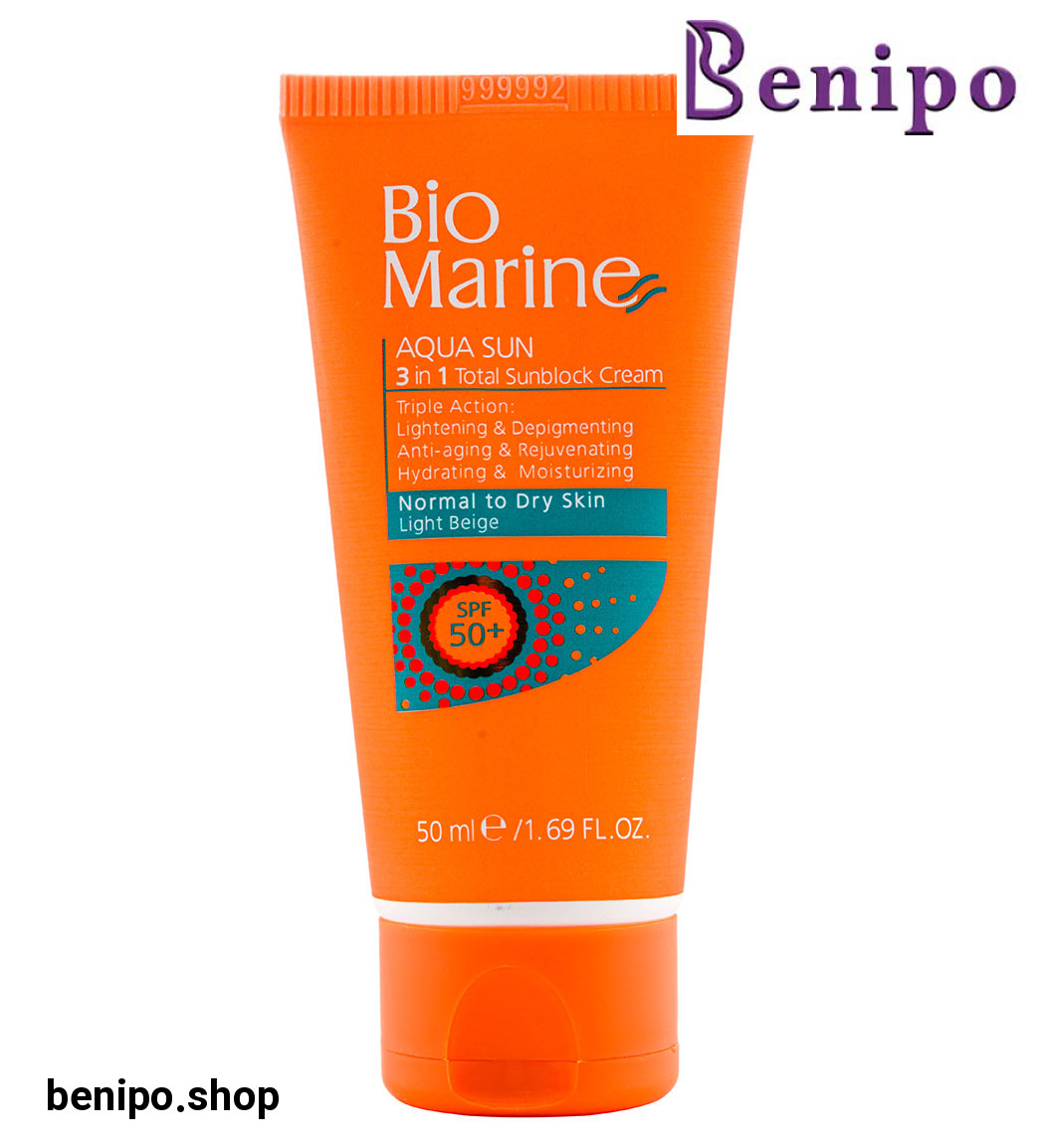 ضد آفتاب بژ روشن ضد چروک پوست معمولی و خشک SPF50 حجم 50میل