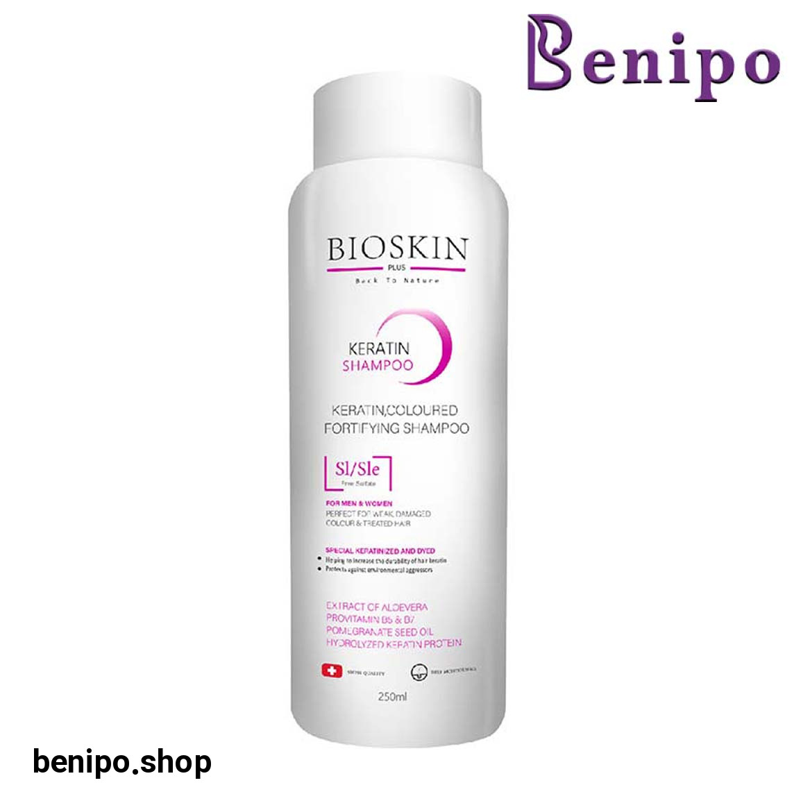 شامپو فری سولفات مناسب موی کراتینه حجم 250 میلی لیتر