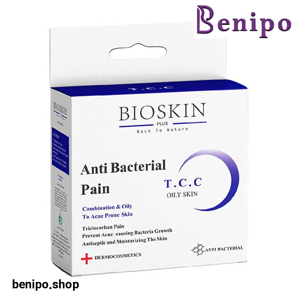 پن شستشو صورت مدل TCC مناسب پوست جوش دار وزن 100 گرم