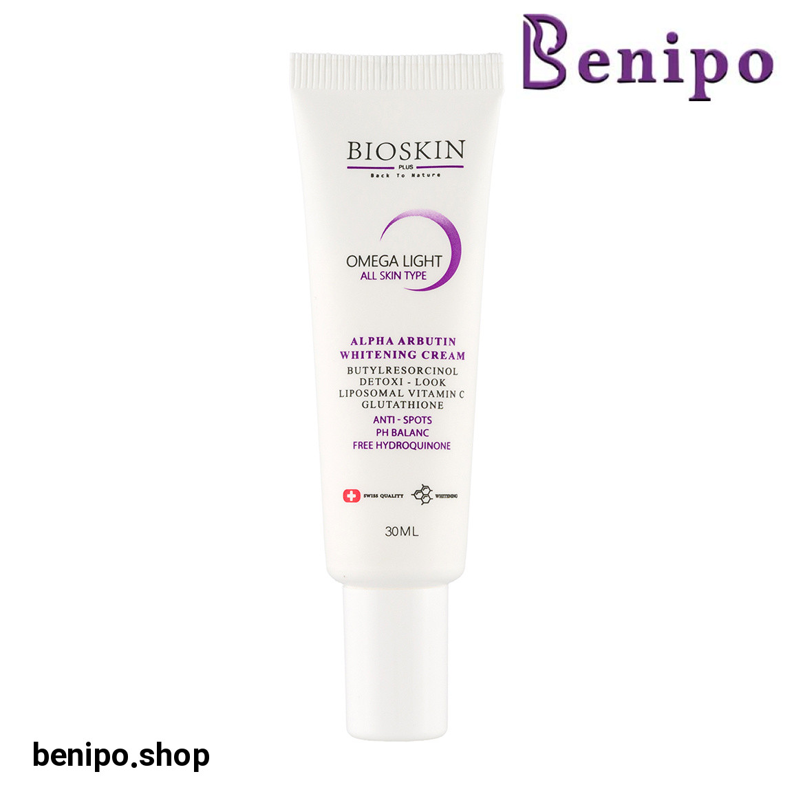 کرم روشن کننده پوست صورت مدل آلفا آربوتین حجم 30 میلی لیتر