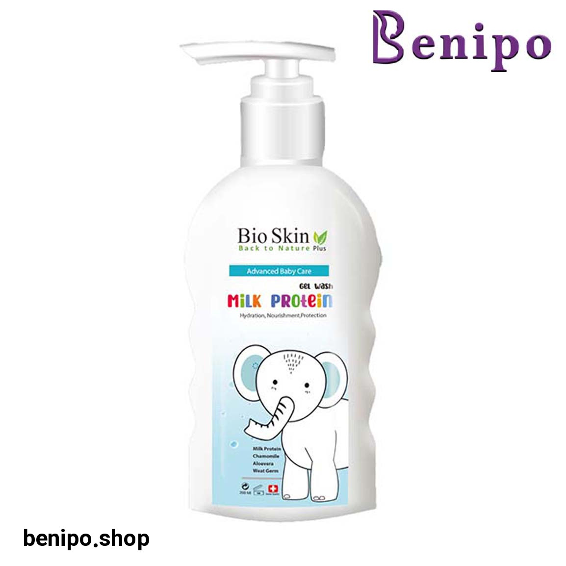 ژل شستشو بدن کودک حاوی پروتئین شیر حجم 200 میلی لیتر