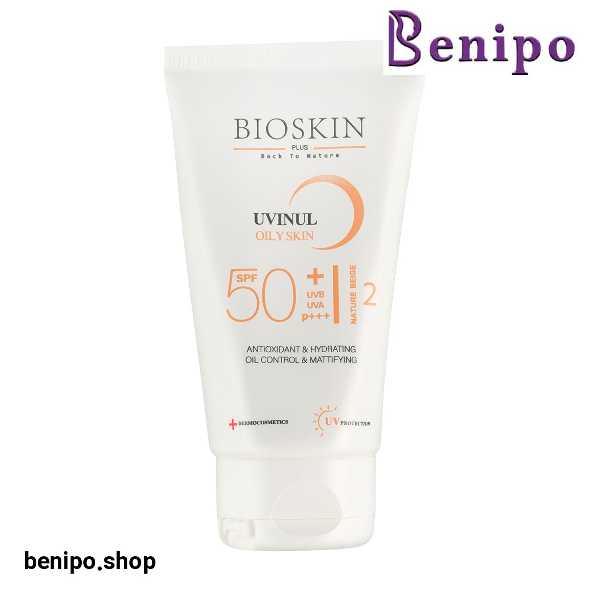 کرم ضد آفتاب رنگی با SPF50 مناسب پوست چرب و مختلط حجم 40 میلی لیتر