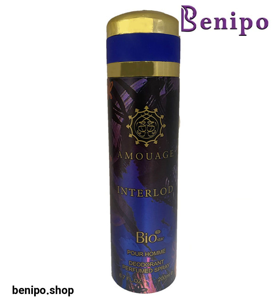 اسپری بدن مردانه مدل Amouage Interlude حجم 200 میلی لیتر