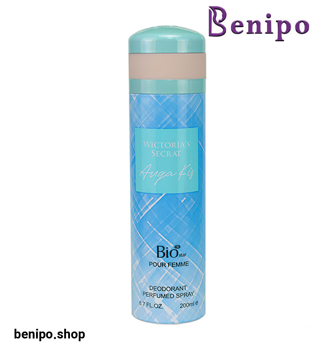 اسپری بدن زنانه مدل Auqa Kis حجم 200 میلی لیتر