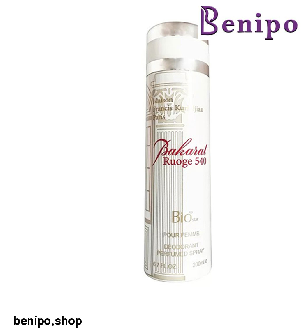 اسپری بدن زنانه مدل Bakarat Ruoge 540 حجم 200 میلی لیتر