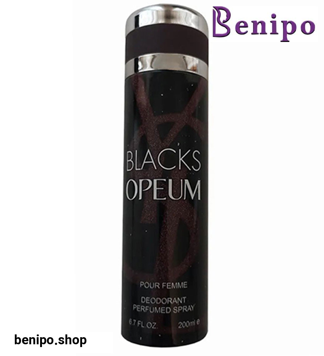 اسپری بدن زنانه مدل Blacks Opeum حجم 200 میلی لیتر