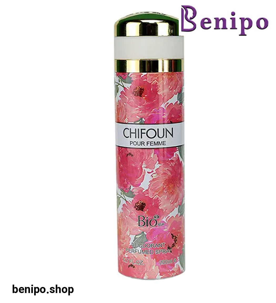 اسپری بدن زنانه مدل Chifoun حجم 200 میلی لیتر