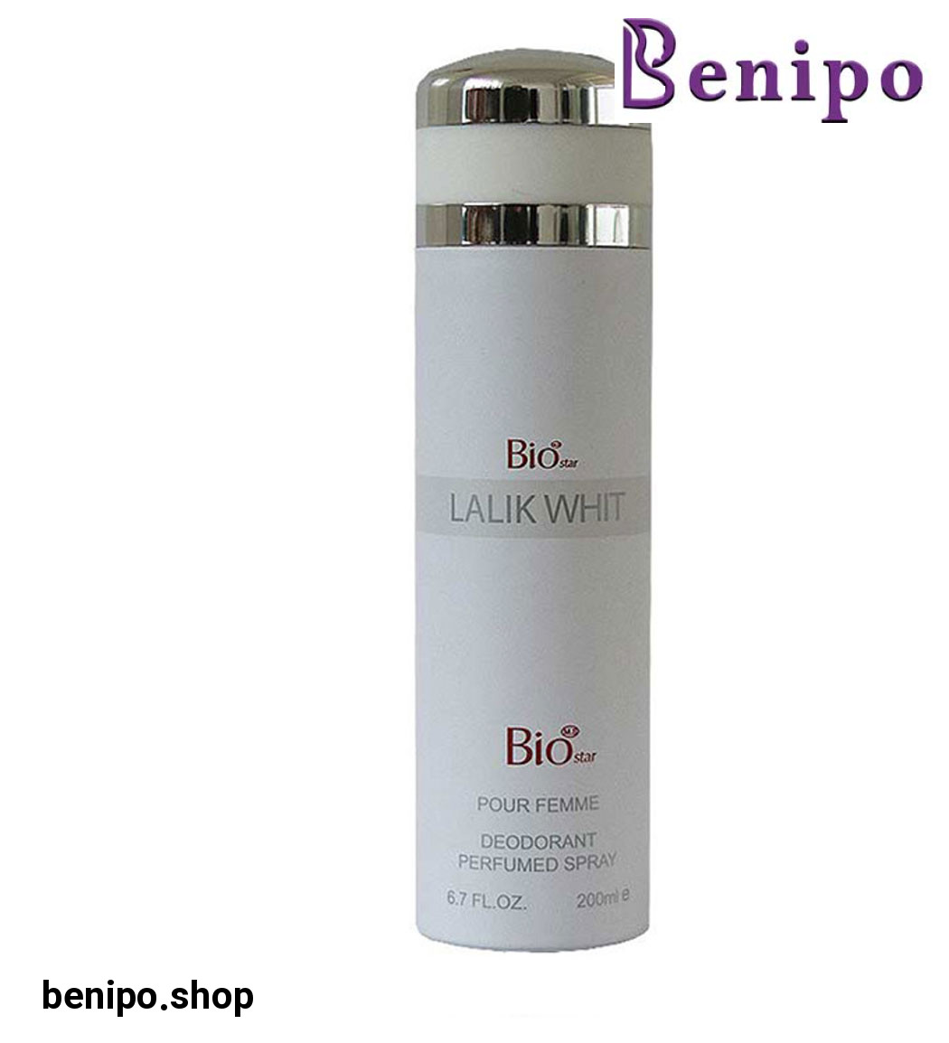 اسپری بدن مردانه مدل Lalik White حجم 200 میلی لیتر