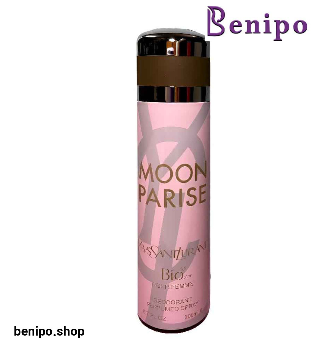 اسپری بدن زنانه بیو استار مدل Moon Parise حجم 200 میلی لیتر