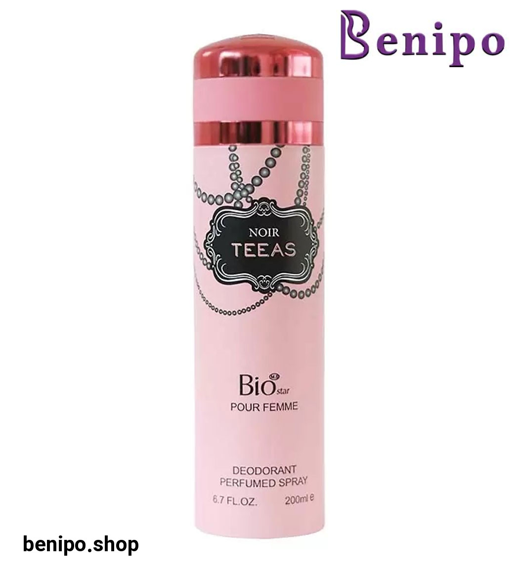 اسپری بدن زنانه مدل Noir Teeas حجم 200 میلی لیتر