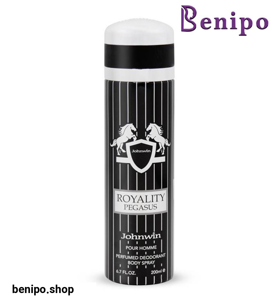 اسپری بدن مردانه مدل Royalilty Pegasouse حجم 200 میلی لیتر