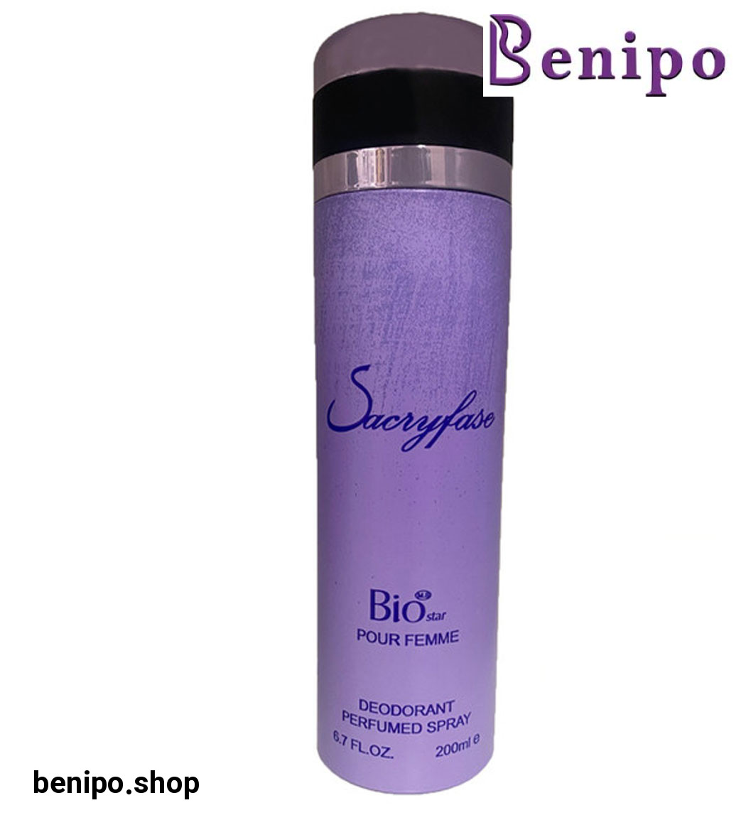 اسپری بدن زنانه مدل Sacryfase حجم 200 میلی لیتر