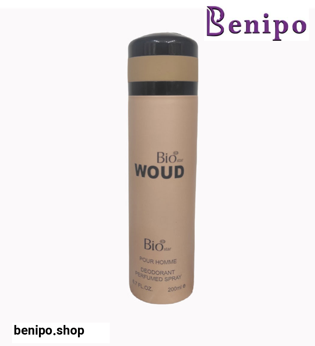 اسپری بدن مردانه مدل Woud حجم 200 میلی لیتر
