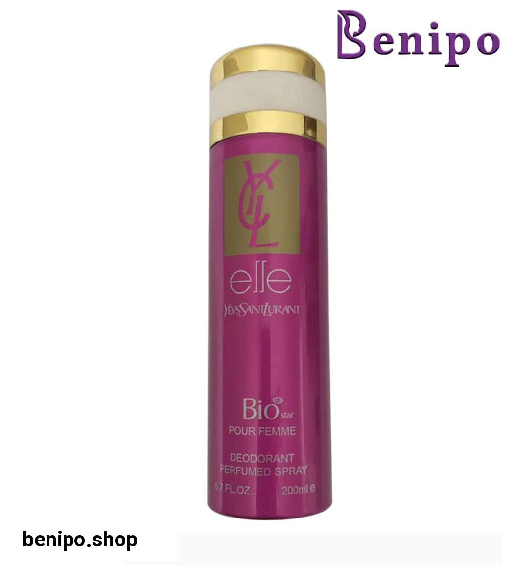 اسپری بدن زنانه مدل Yves Saint Laurent Elle حجم 200 میلی لیتر