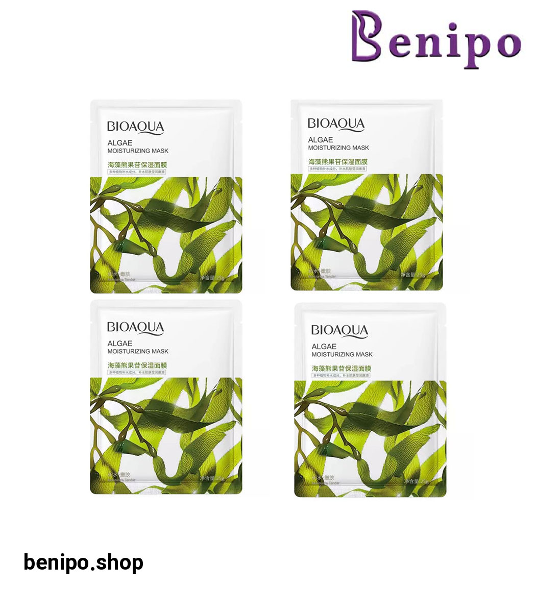 پک 4 عددی ماسک صورت مدل جلبک سبز