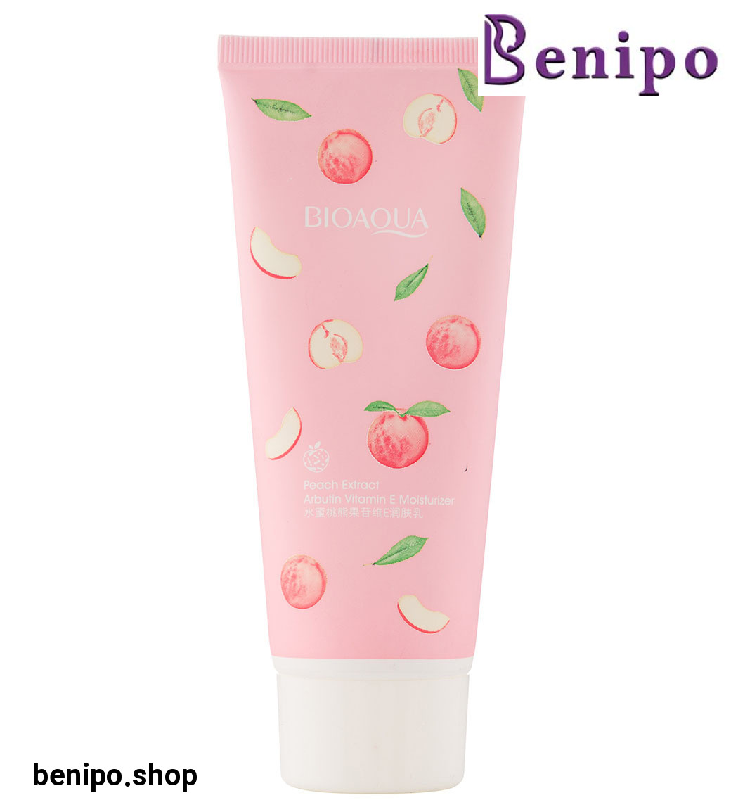 کرم مرطوب کننده حاوی عصاره هلو و ویتامین e حجم 100 گرم