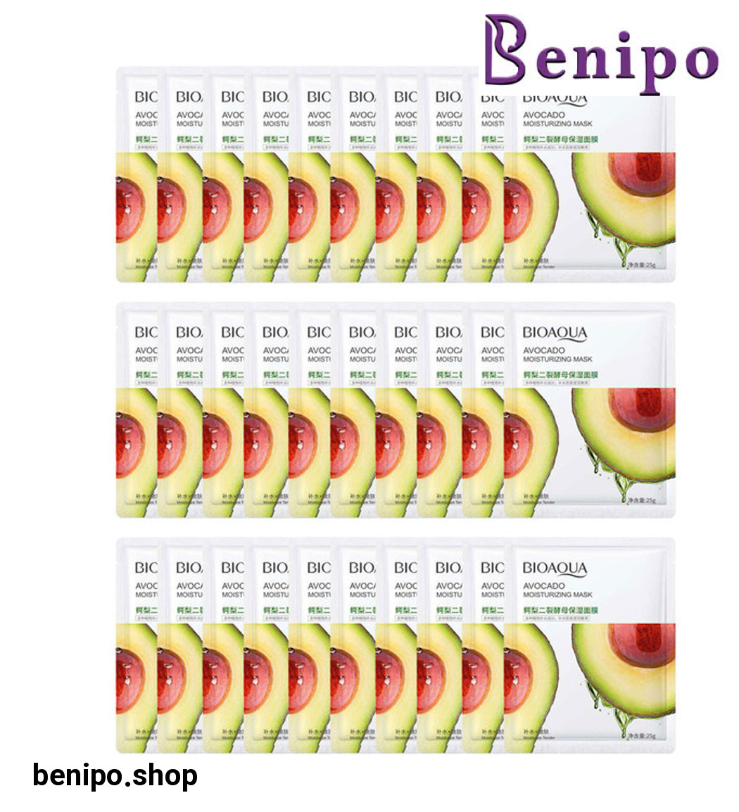 پک 30 عددی ماسک صورت مدل آووکادو