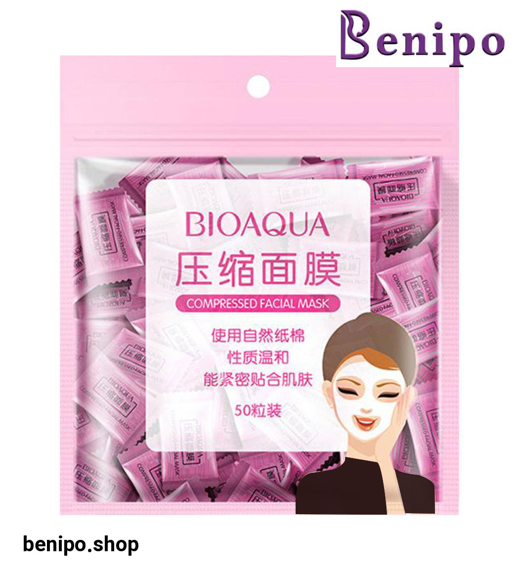 قرص ماسک صورت 50عددی بیوآکوا
